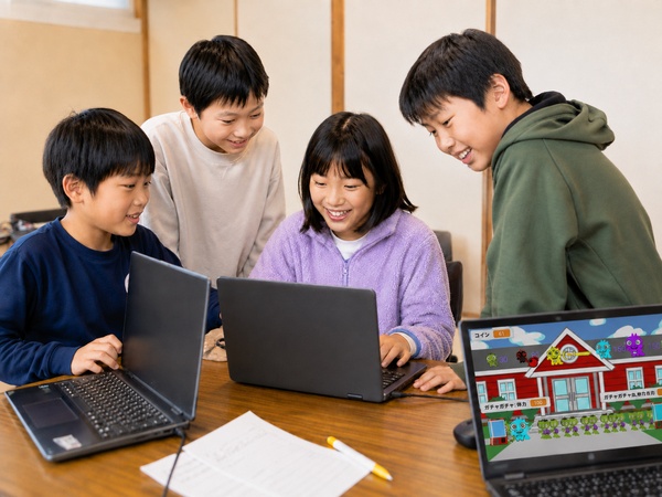 仲間と学ぶ子どもたち
